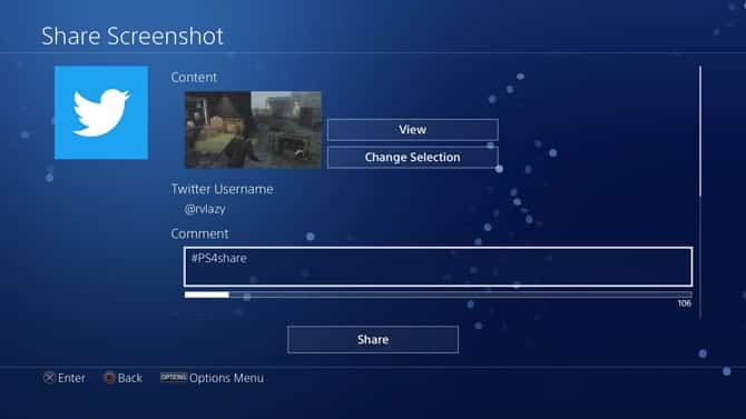 صورة لـ كيفية الحصول على لقطات للشاشة على PS4 | share-screenshot-DzTechs