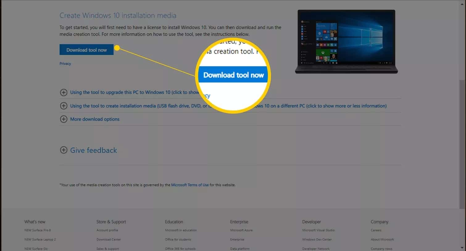 صورة لـ كيفية تنزيل صورة ISO لنظام التشغيل Windows 10 لـ USB أو قرص DVD | 001_download-windows-10-2626215-5bdb91dfc9e77c002600f43b-min