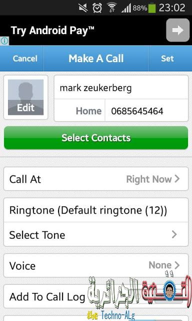 صورة لـ تطبيق رائع يوفر لك خداع أصدقائك من خلال اتصال وهمي ! | call2-DzTechs