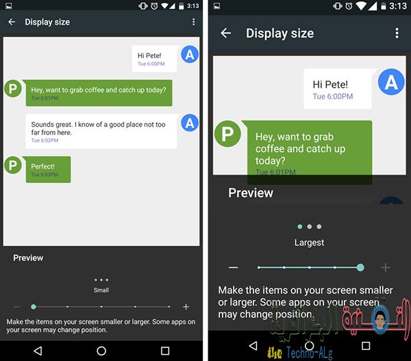 صورة لـ ميزات رائعة تجعلك تفضل الانتقال إلى Android N وليس الى مارشميلو | DPI-Scaling-Android-N-DzTechs