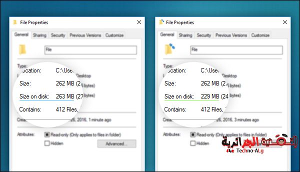 صورة لـ شرح كيفية توفير المساحة على القرص من خلال ضغط الملفات بدون برامج | blue_fabric_background-wallpaper-800x600-DzTechs