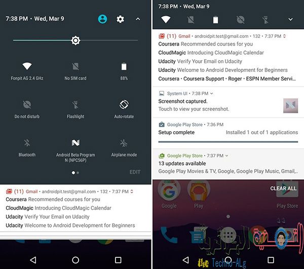 صورة لـ ميزات رائعة تجعلك تفضل الانتقال إلى Android N وليس الى مارشميلو | newcentralandroidn-w782-DzTechs