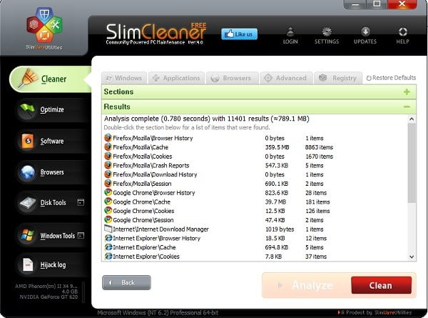 صورة لـ مجموعة من أفضل برامج صيانة وتنظيف الكمبيوتر من الملفات المؤقتة | slimcleaner-DzTechs