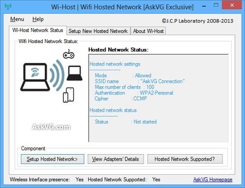صورة لـ أفضل البرامج من أجل تحويل الكمبيوتر او اللابتوب الي راوتر وايرلس | wi_host-DzTechs