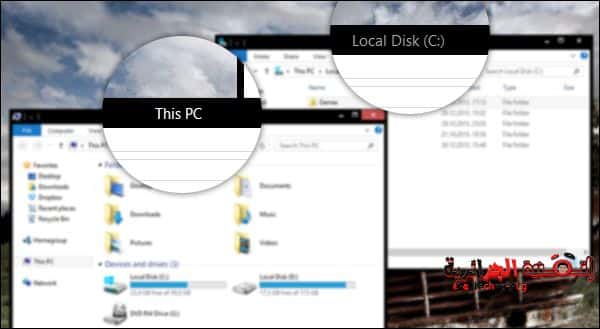 صورة لـ طريقة لجعل لون النص أبيض عند إختيار اي لون لشريط النوافذ في ويندوز 8 | windows_8_1_white_titlebar_dark_theme-DzTechs