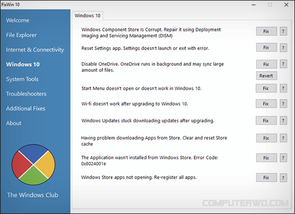 صورة لـ طرق سهلة باستخدام أدوات مجانية من أجل إصلاح جميع مشاكل ويندوز 10 | 5ccc9f074babb_Capture-DzTechs