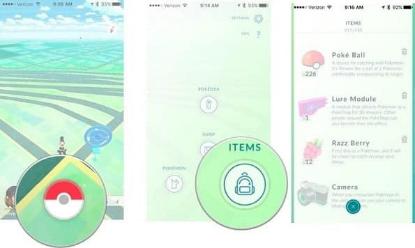 صورة لـ تفاصيل و تقنيات لاصطياد البوكيمون في Pokemon Go | Pokemon-Go-how-to-check-lure-DzTechs