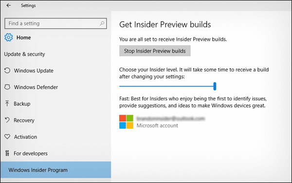 صورة لـ كيفية الحصول على التحديث الأخير Anniversary Update للويندوز 10 قبل الجميع | insider-settings-page-1024x738-DzTechs