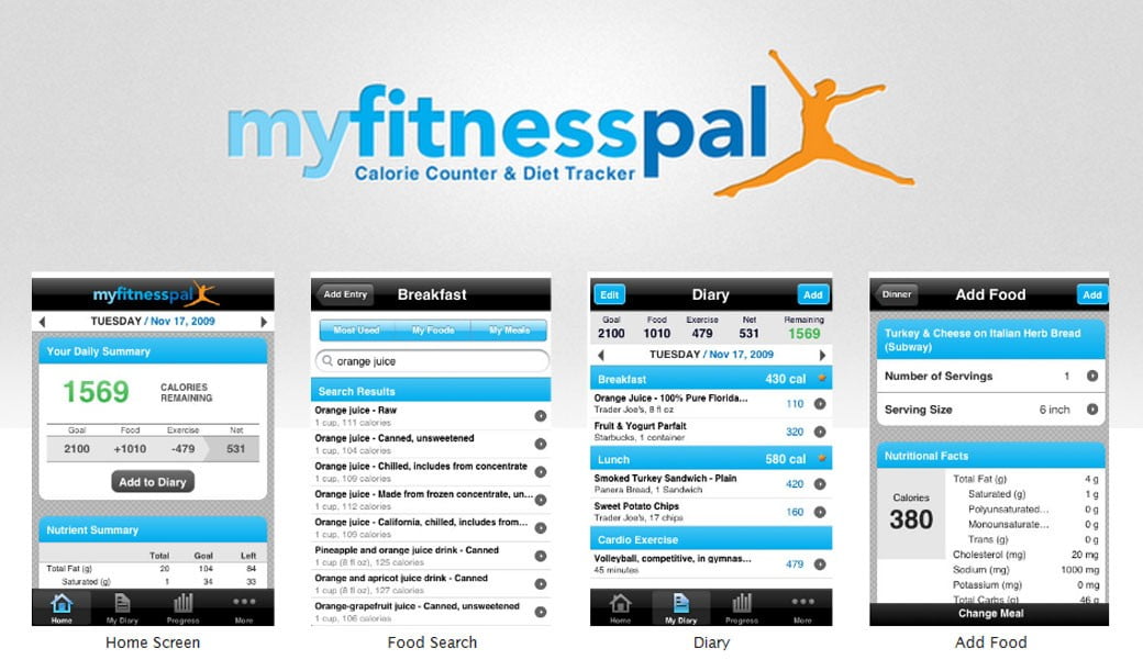 صورة لـ أفضل تطبيقات الأندرويد و الأيفون التي تساعدكم على ممارسة التمارين الرياضية | myfitnesspal-DzTechs