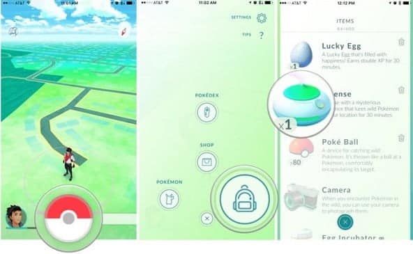 صورة لـ تفاصيل و تقنيات لاصطياد البوكيمون في Pokemon Go | pokemon-go-how-to-activate-incense-DzTechs