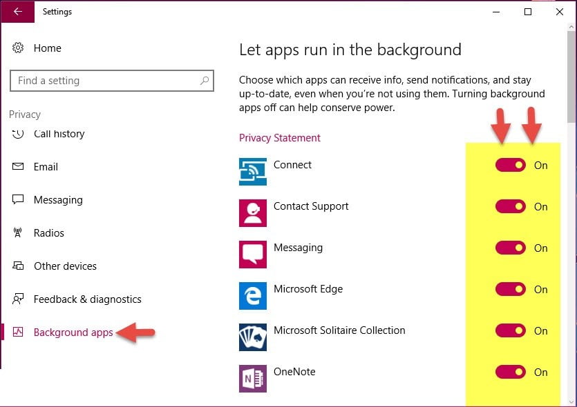 صورة لـ طريقة ايقاف جميع البرامج التي تعمل في الخلفية في ويندوز 10 بدون برامج | 5d01e39db3-DzTechs