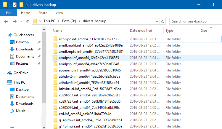 صورة لـ شرح كيفية حفظ نسخة إحتياطية من التعريفات المثبتة لإعادة تثبيتها عند الحاجة لها | Backup-Drivers-Files-DzTechs