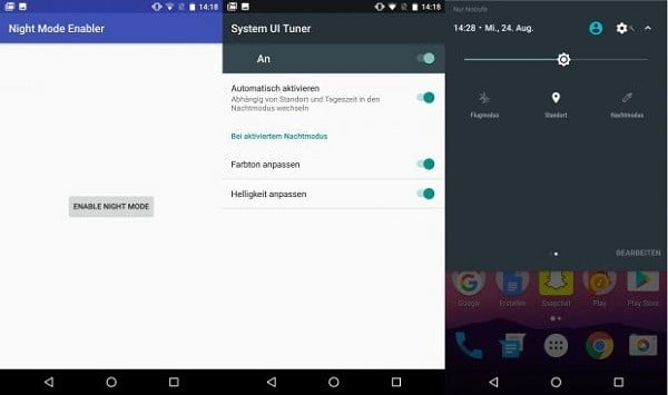 صورة لـ إعدادات مفيدة على هواتف Android عليك تجربها على هاتفك | android-7-0-nougat-night-mode-enabler-620x367-DzTechs