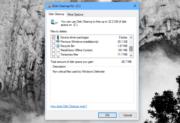 صورة لـ كيف يمكنك توفير مساحة 12 جيجا بعد تثبيت التحديث الأخير للويندوز Anniversary Update | disk-cleanup-win-10-DzTechs