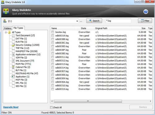صورة لـ أهم البرامج المجانية للويندوز التي تساعدك على استرجاع بياناتك الهامة المحذوفة | glary-undelete-DzTechs