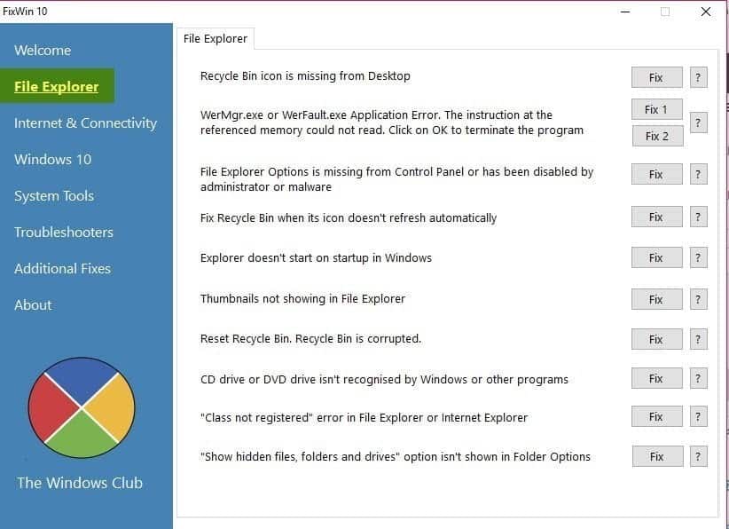 صورة لـ أدوات مختلفة من أجل إصلاح جميع مشاكل الويندوز 10 | 331b005f1e-DzTechs