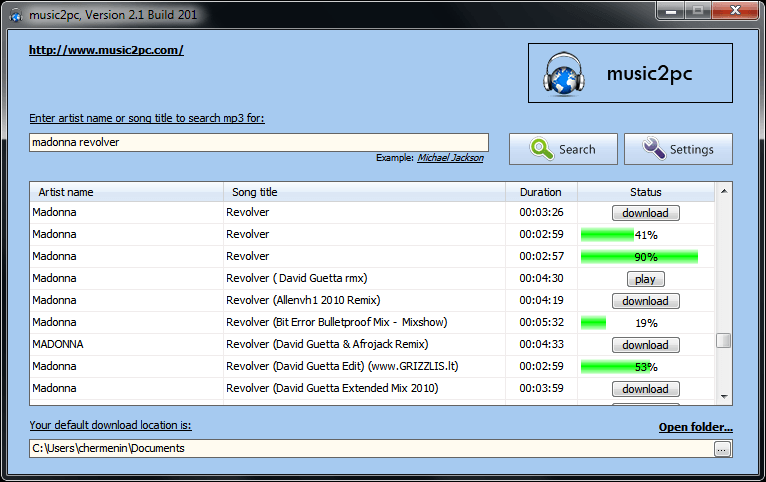 صورة لـ تطبيق music2pc للبحث عن الملفات الصوتية بصيغة MP3 وتحميلها بشكل مباشر | 5ccc7589d40ed_2-DzTechs