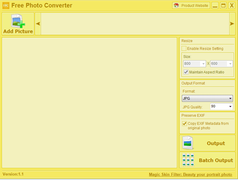 صورة لـ برنامج Free Photo Converter لتغييرصيغ وأحجام الصور مع الحفاظ على جودتها | 5ccc76256f0bd_1-DzTechs