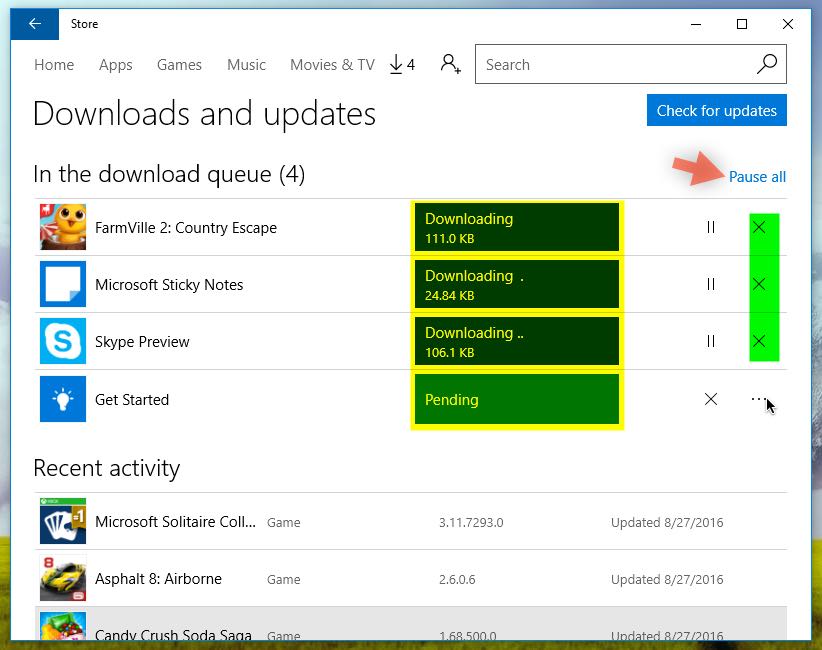 صورة لـ شرح لكيفية تحديث مختلف تطبيقات الويندوز 10 المُحملة من المتجر | 851cda8ec8-DzTechs