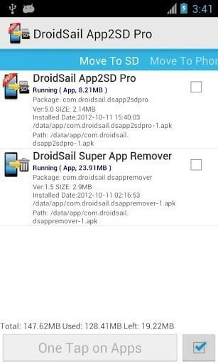 صورة لـ حل مشكلة stockage disponible insuffisant في الأندرويد بتطبيقين رائعين | DroidSail+Super+App2SD+pro-DzTechs