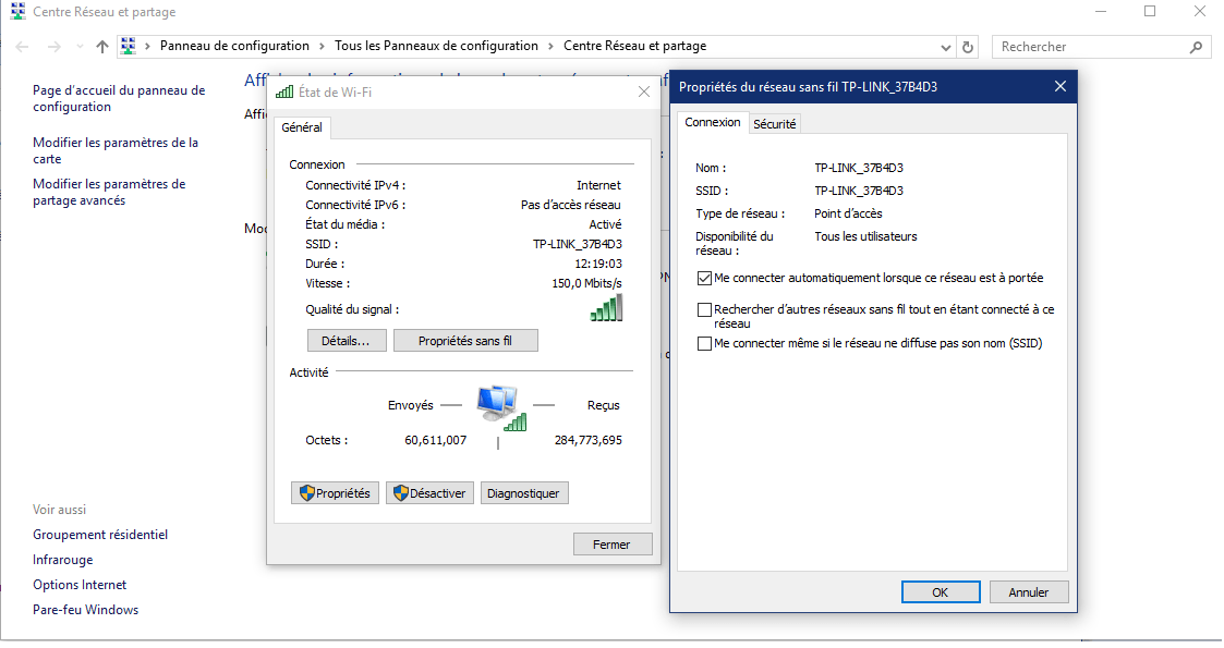 صورة لـ شرح كيفية إظهار كلمة سر شبكة Wi-Fi على Windows 10 و8.1 | Sans+titr4e-DzTechs