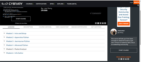 صورة لـ الاستفادة من دورة مجانية في الأمن والاختراق الاخلاقي والبايثون مع شهادة مجانية | Untitled-1-DzTechs