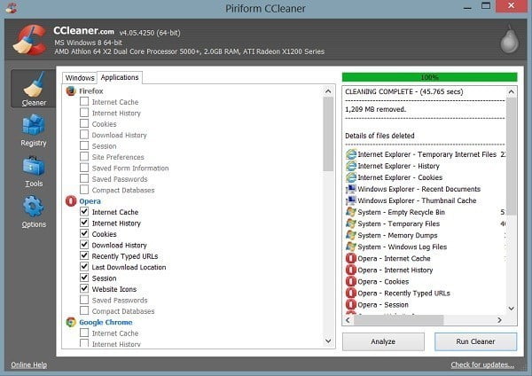 صورة لـ طرق بسيطة من أجل توفير مساحة أكبر على قرص C للويندوز | ccleaner-DzTechs