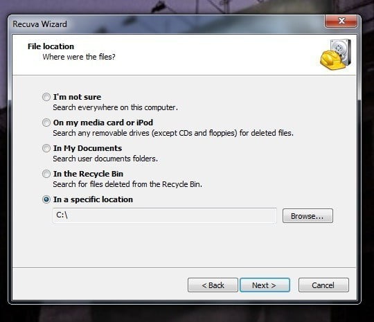 صورة لـ شرح استعادة الملفات المحذوفة نهائيا من الكمبيوتر باستخدام برنامج Recuva | recuva2-DzTechs