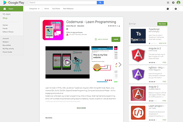 صورة لـ تطبيق Codemurai يقدم مجموعة من الدورات والدروس المجانية في مختلف اللغات البرمجية الحديثة بطريقة تفاعلية | 5ccc6fd930a7b_Untitled-1-DzTechs