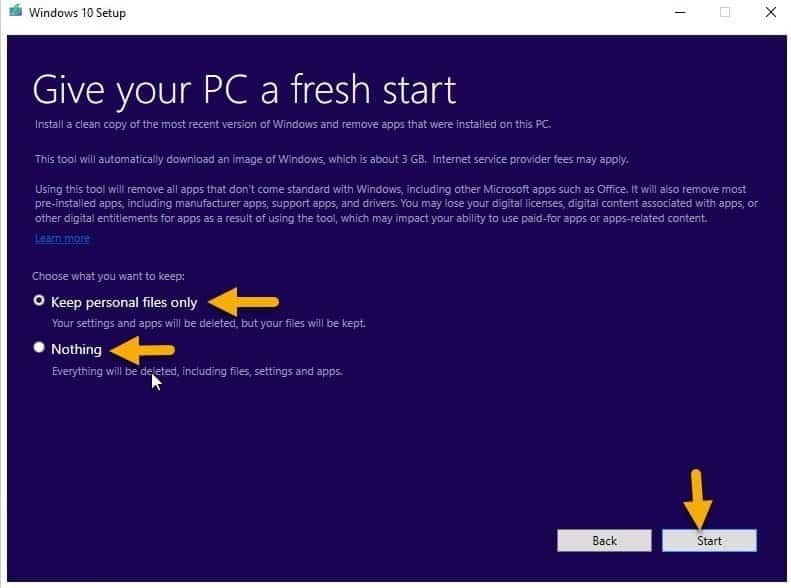 صورة لـ أداة Refresh Windows tool لاعادة تثبيت الويندوز 10 من اجل اصلاح جميع المشاكل | f34873fe0d-DzTechs