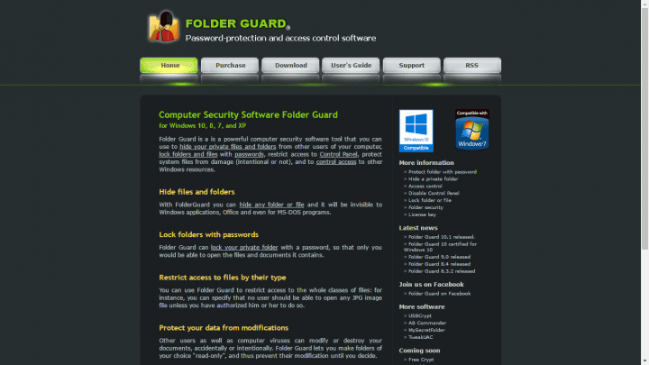 صورة لـ أفضل التطبيقات لسنة 2023 لـ حماية الملفات و المجلدات على الويندوز بكلمة مرور | folder-guard-720x405-DzTechs