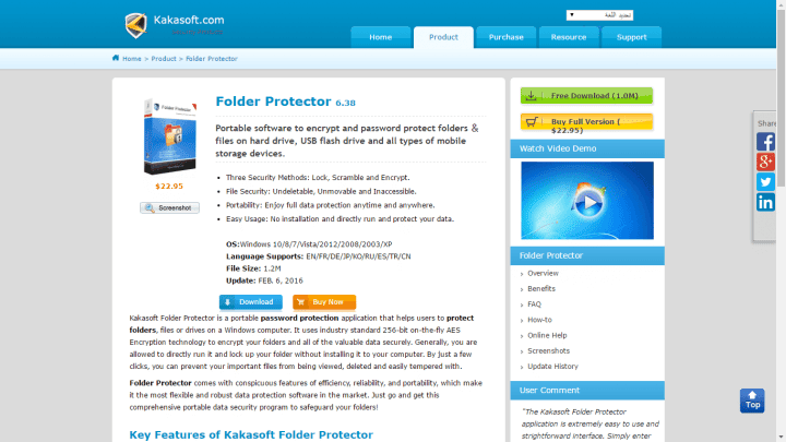 صورة لـ أفضل التطبيقات لسنة 2023 لـ حماية الملفات و المجلدات على الويندوز بكلمة مرور | folder-protect-720x405-DzTechs