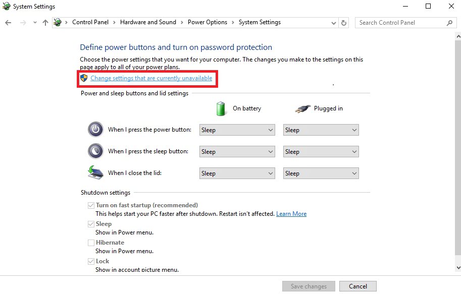صورة لـ مجموعة من الخطوات الفعالة التي تجعل اقلاع Windows 10 أسرع لأقصي حد | power-options-1-DzTechs