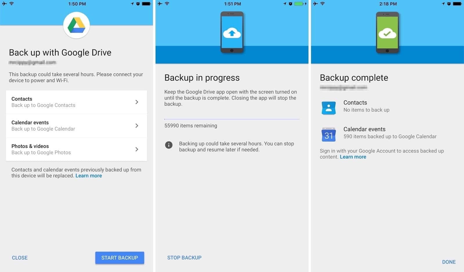 صورة لـ استخدام أداة التحويل المحدثة من جوجل للانتقال من نظام IOS الى Android | backup-google-drive-DzTechs