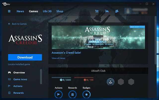 صورة لـ طريقة الحصول علي لعبة Assassin’s Creed 3 مجانا من Ubisoft | download-DzTechs