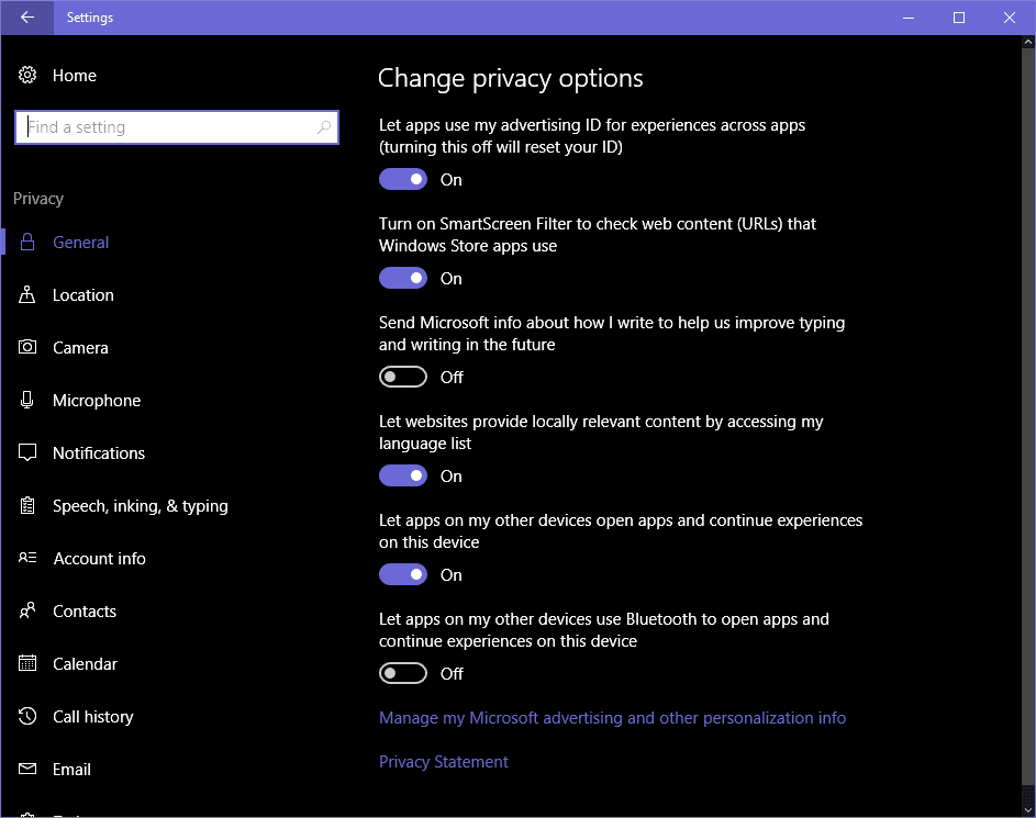 صورة لـ 5 إعدادات للخصوصية يجب تغييرها في Windows 10 لمنع مايكروسوفت من التجسس عليك | general-privacy-DzTechs