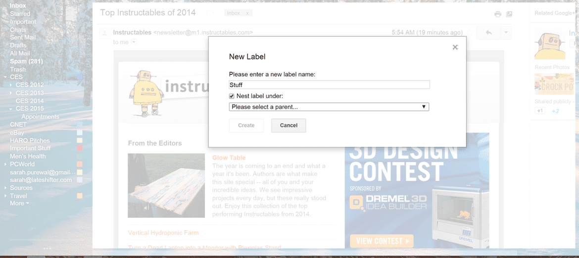 صورة لـ 10 نصائح من أجل تنظيم بريد جوجل Gmail الخاص بك | nested-labels-DzTechs