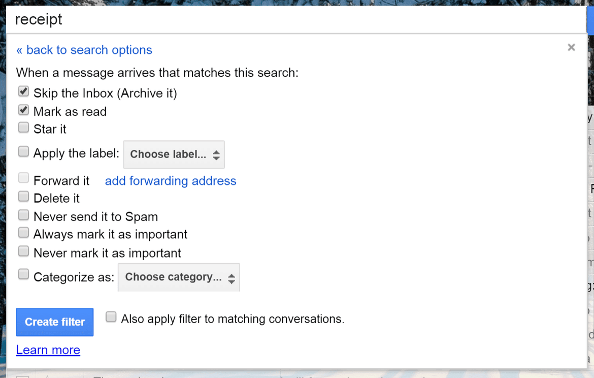 صورة لـ 10 نصائح من أجل تنظيم بريد جوجل Gmail الخاص بك | skip-inbox-DzTechs