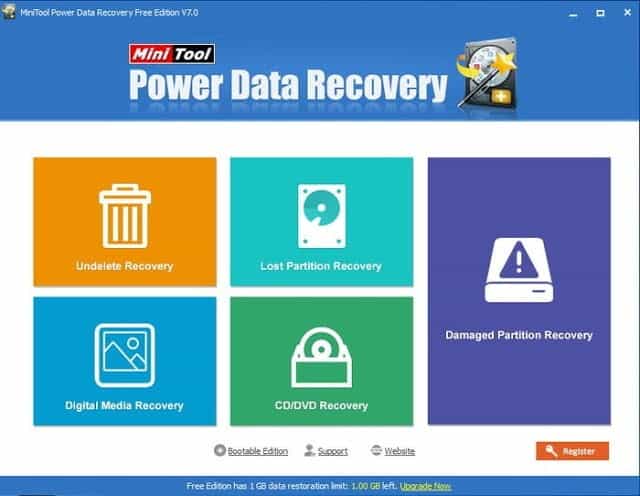 صورة لـ MiniTool Power Data Recovery 7 لاسترجاع جميع الملفات المفقودة | Interface-1-2-min-DzTechs
