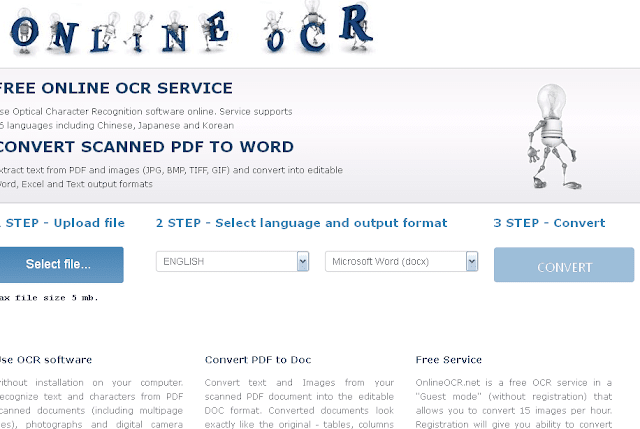 صورة لـ أفضل البرامج المجانية للـ تحويل من الـ PDF الى الـ Word في سنة 2023 | OnlineOCR-min-DzTechs