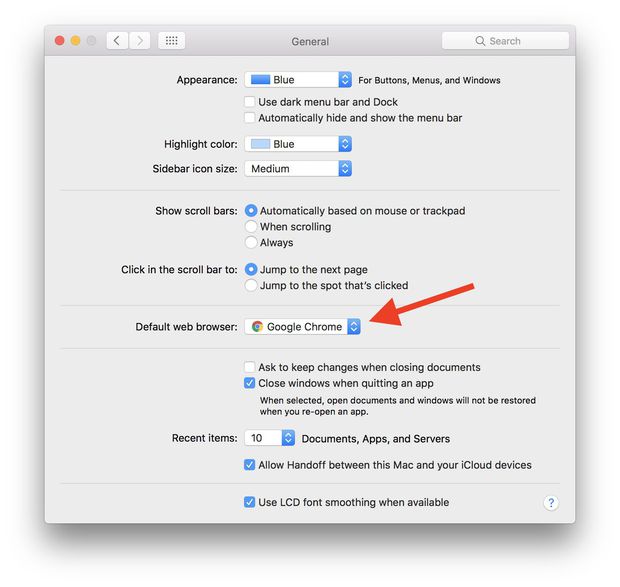 صورة لـ 10 أشياء يجب ضبطها عند تكوين اعدادات ماك بوك MacBook جديد | default-browser-min
