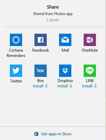 صورة لـ أفضل 10 ميزات وخصائص قادمة الى الويندوز 10 في التحديث الجديد | share-menu-cropped-min