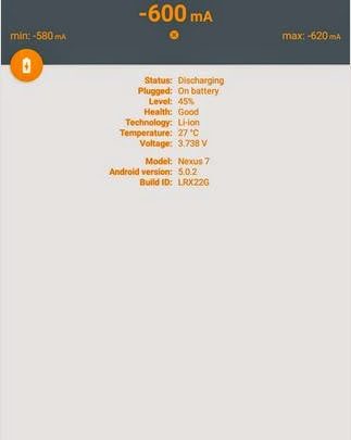 صورة لـ تطبيق Ampere يعرض لك احصائيات مختلفة لحالة البطارية وسرعة الشحن | Ampere-1