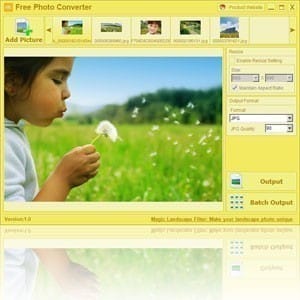 صورة لـ برنامج Free Photo Converter لتغييرصيغ وأحجام الصور مع الحفاظ على جودتها | FPC_main_window_300_300
