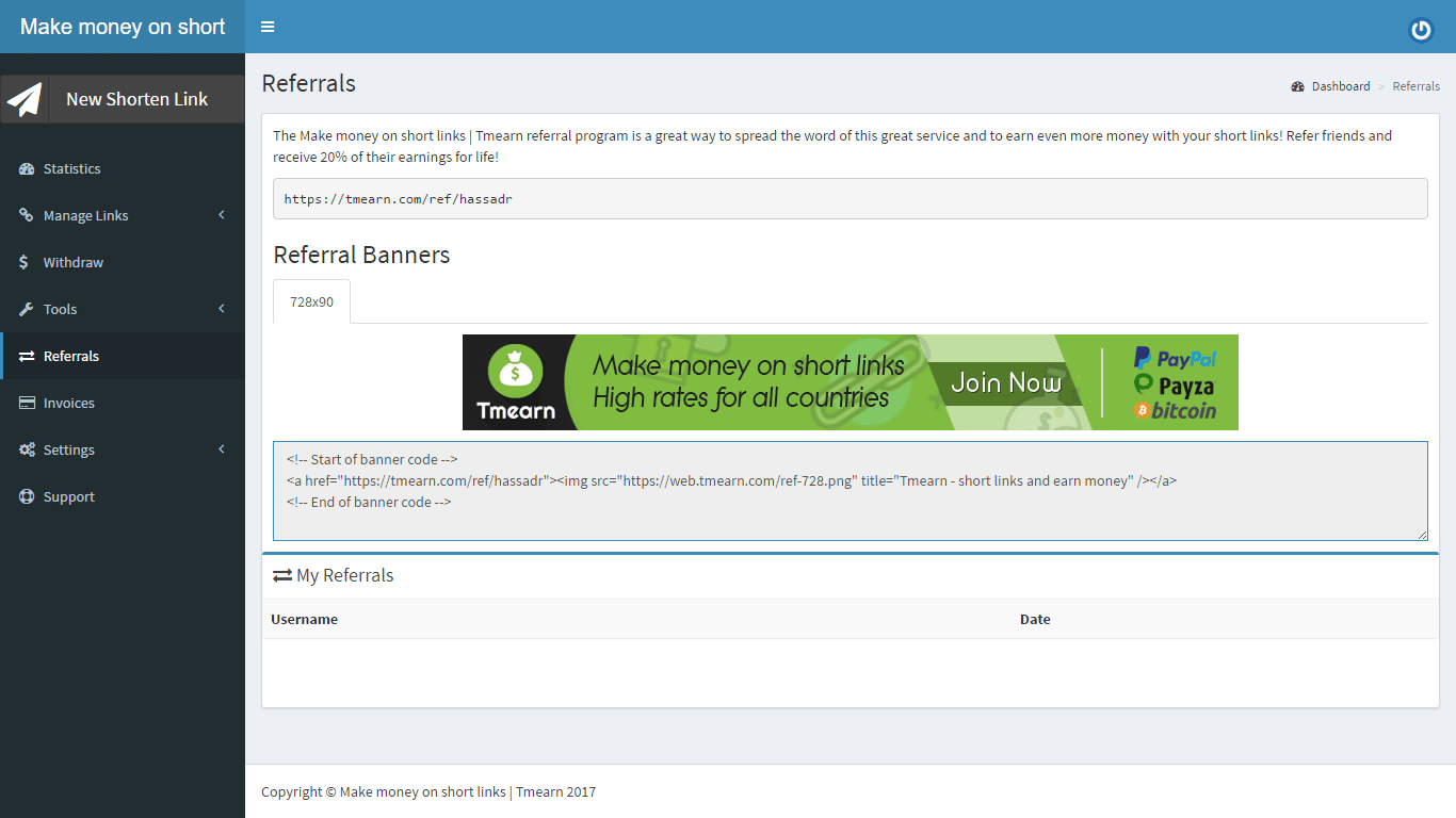 صورة لـ شرح موقع tmearn أفضل موقع موثوق لاختصار الروابط بأرباح خيالية | Sans+tit2re-DzTechs