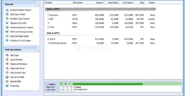 صورة لـ النسخة الجديدة AOMEI Partition Assistant Standard 6.1 للتحكم الكامل بالهارد | partitionassthe-min