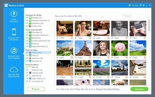 صورة لـ استعادة جميع أنواع الملفات المحذوفةمن الأيفون والأيباد من خلال iMyfone D-Back | 222-DzTechs