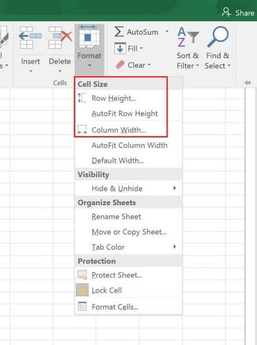 صورة لـ العديد من الحيل المفيدة على Microsoft Excel التي من شأنها أن تُبهر رئيسك | Excel-Change-Size-DzTechs