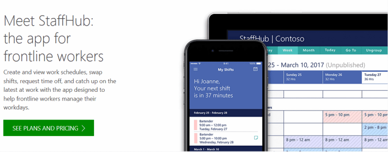 صورة لـ 6 طرق تُمكِّنك من استخدام حزمة Microsoft Office مجانًا | Free-Microsoft-Office-StaffHub-e1497257866468-DzTechs