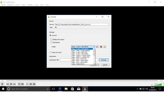 صورة لـ كيفية تحويل أشرطة الفيديو باستخدام VLC Media Player الى العديد من الصيغ | TcM6jm2UrQRSuUCLKJszP7-650-80-DzTechs